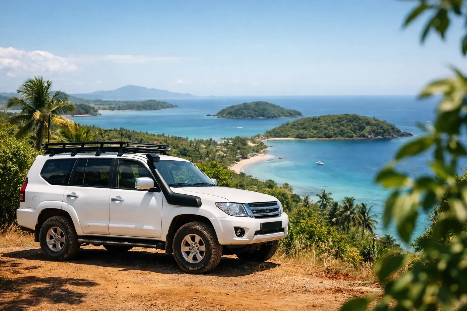 4x4 de location sur une piste de Nosy Be