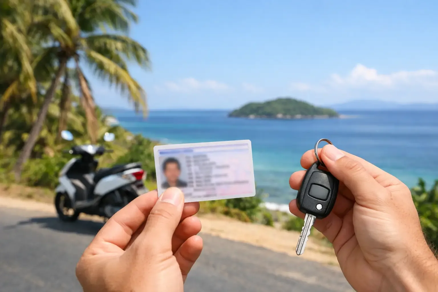 Permis de conduire et clés de location à Nosy Be