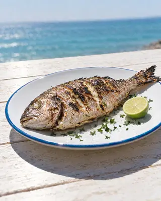 Pesce intero alla griglia
