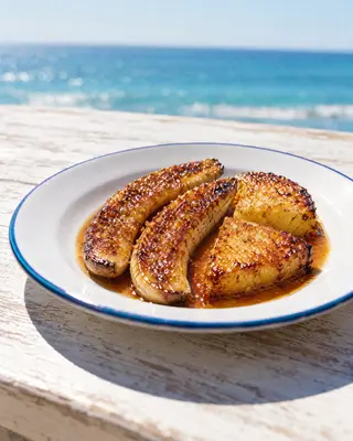 Ananas o banana flambé