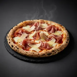 Cured ham and parmesan
