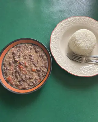 Haricots au coco ou sauce