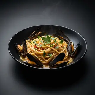Pasta with mussels