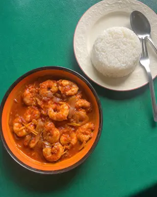 Crevettes sauce