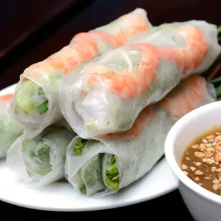 Involtini primavera ai gamberi